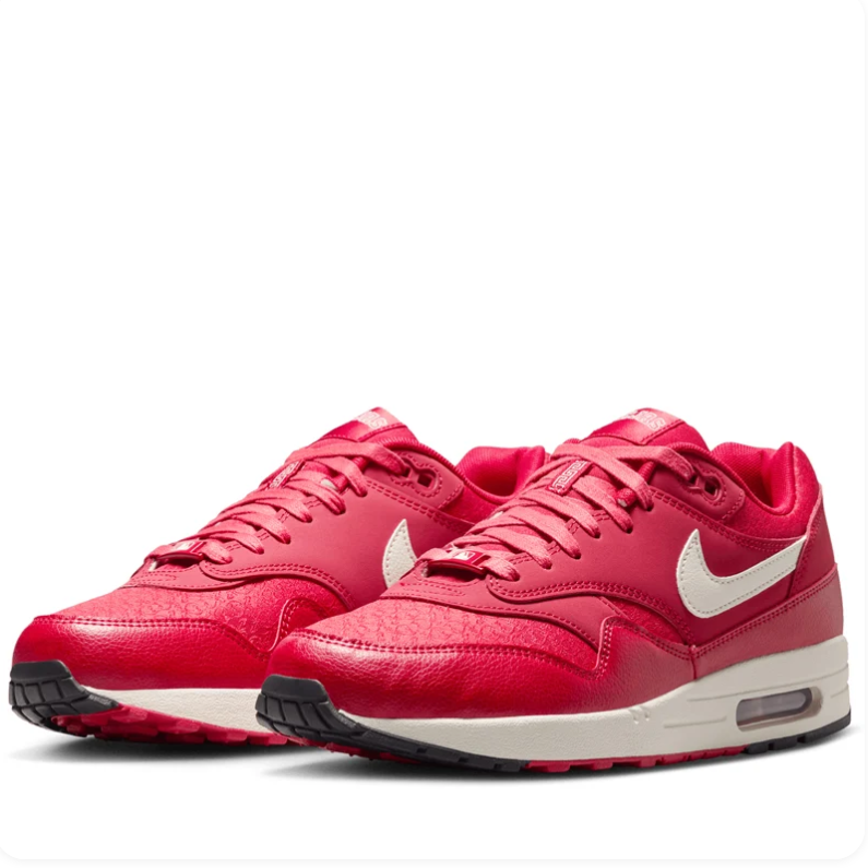Nike Air Max 1 – Gym Red / Sail / Tonal Emboss