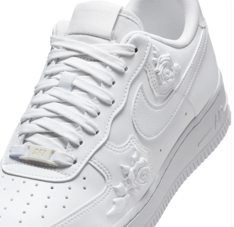 Nike Air Force 1 Low – White / Rose Floral Emboss