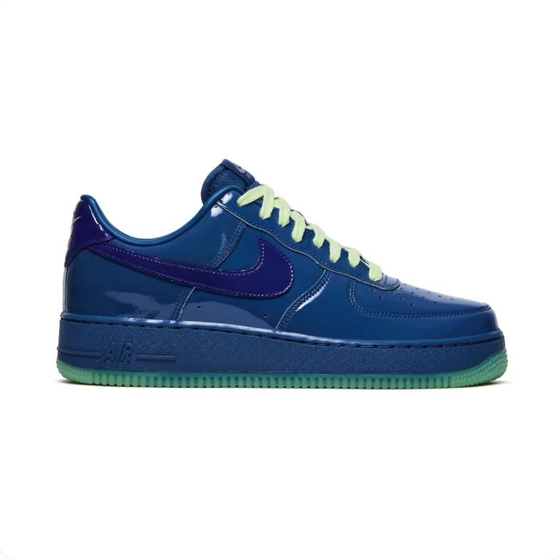 Nike Air Force 1 Low – Deep Royal Blue / Court Purple / Barely Volt