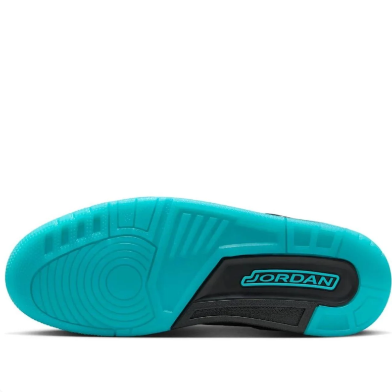 Jordan Spizike Low – Black / Teal / Elephant Print