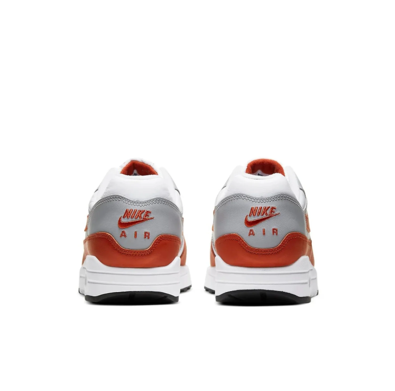 Nike Air Max 1 – White / Light Smoke Grey / Martian Sunrise