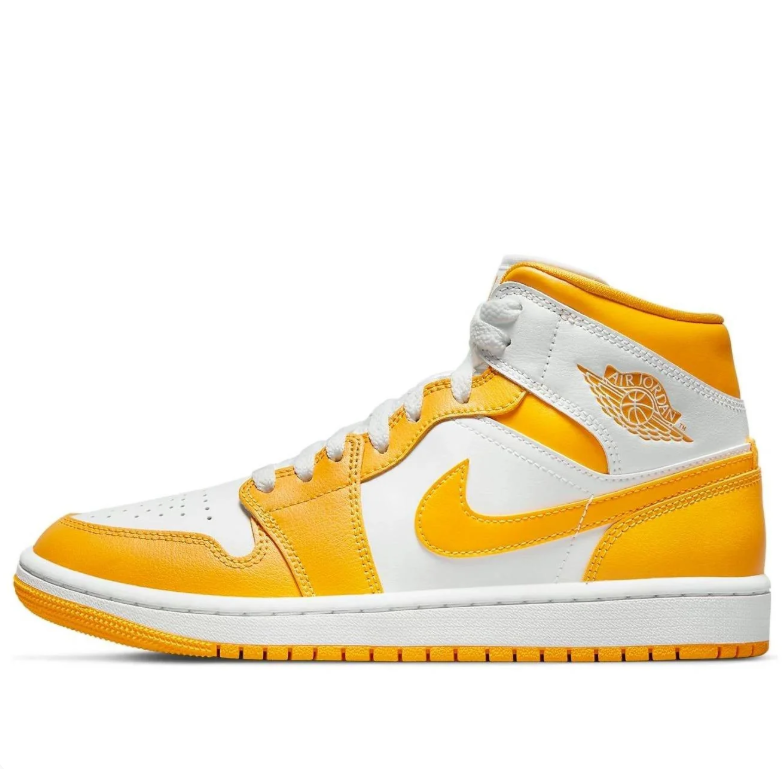 Air Jordan 1 Mid – White / University Gold