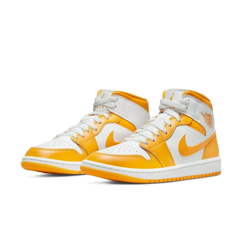 Air Jordan 1 Mid – White / University Gold