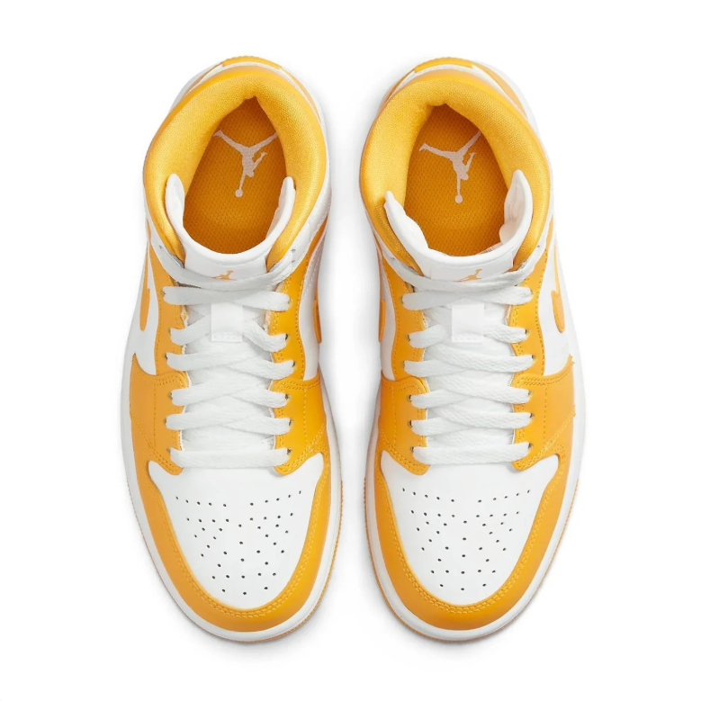 Air Jordan 1 Mid – White / University Gold