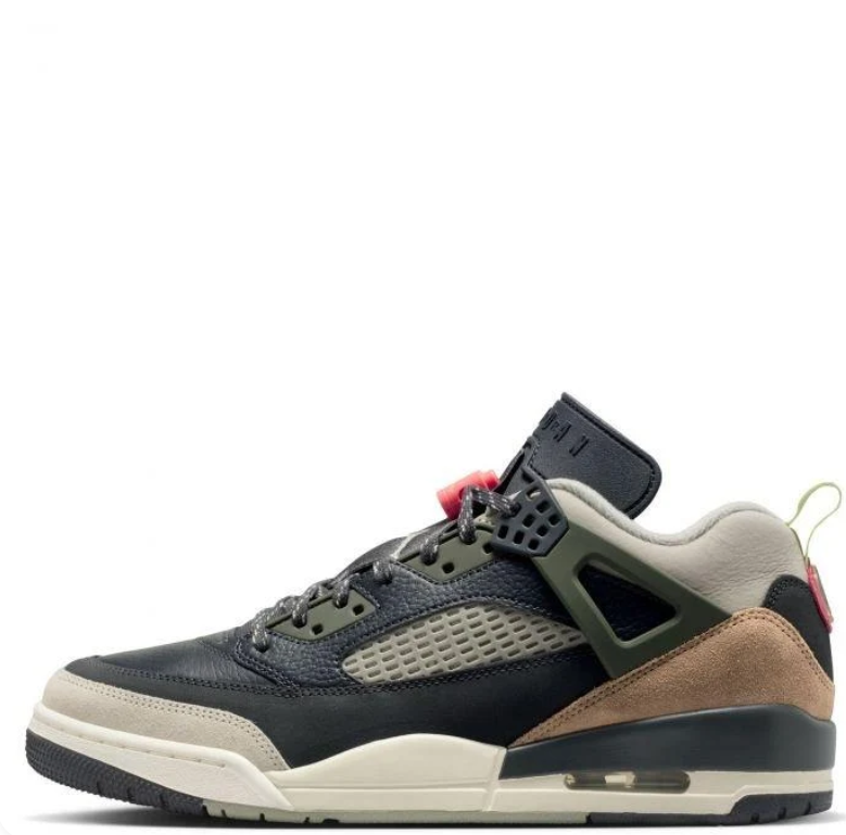 Jordan Spizike Low – Anthracite / Grey / Pink