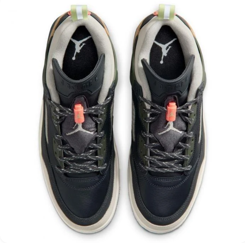 Jordan Spizike Low – Anthracite / Grey / Pink