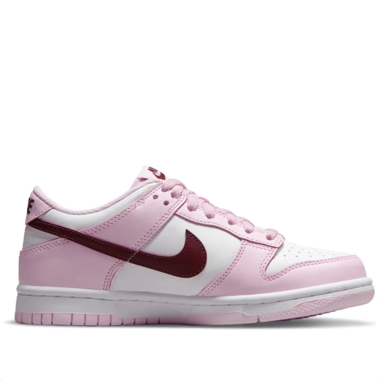 Nike Dunk Low – Pink Foam / Dark Beetroot / White