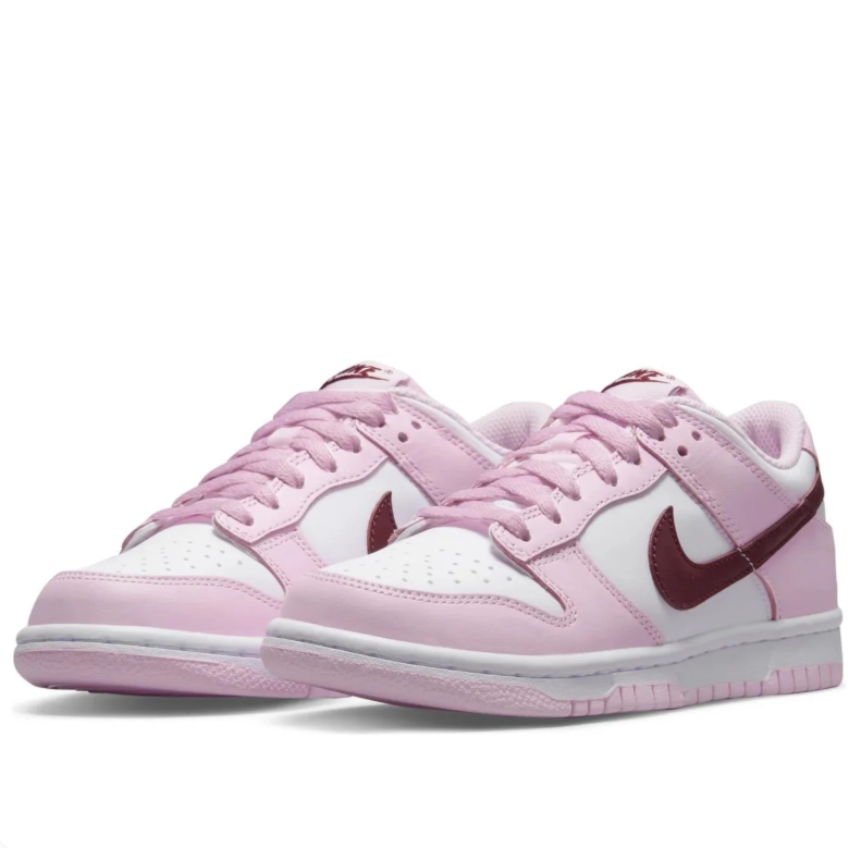Nike Dunk Low – Pink Foam / Dark Beetroot / White