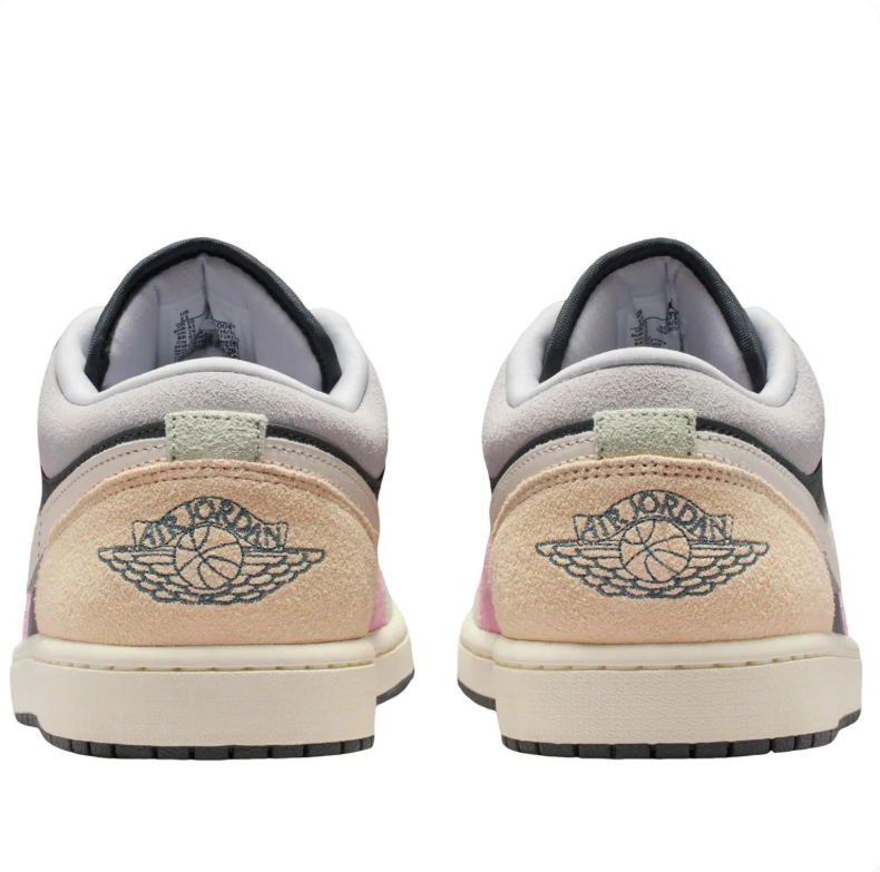 Air Jordan 1 Low SE – Dark Grey / Pink Foam / Arctic Orange