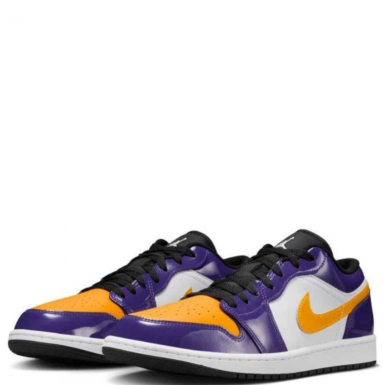 Air Jordan 1 Low – Purple / University Gold / White (Lakers)