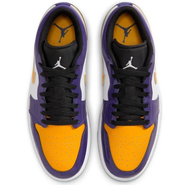 Air Jordan 1 Low – Purple / University Gold / White (Lakers)