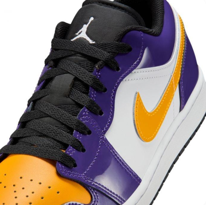 Air Jordan 1 Low – Purple / University Gold / White (Lakers)