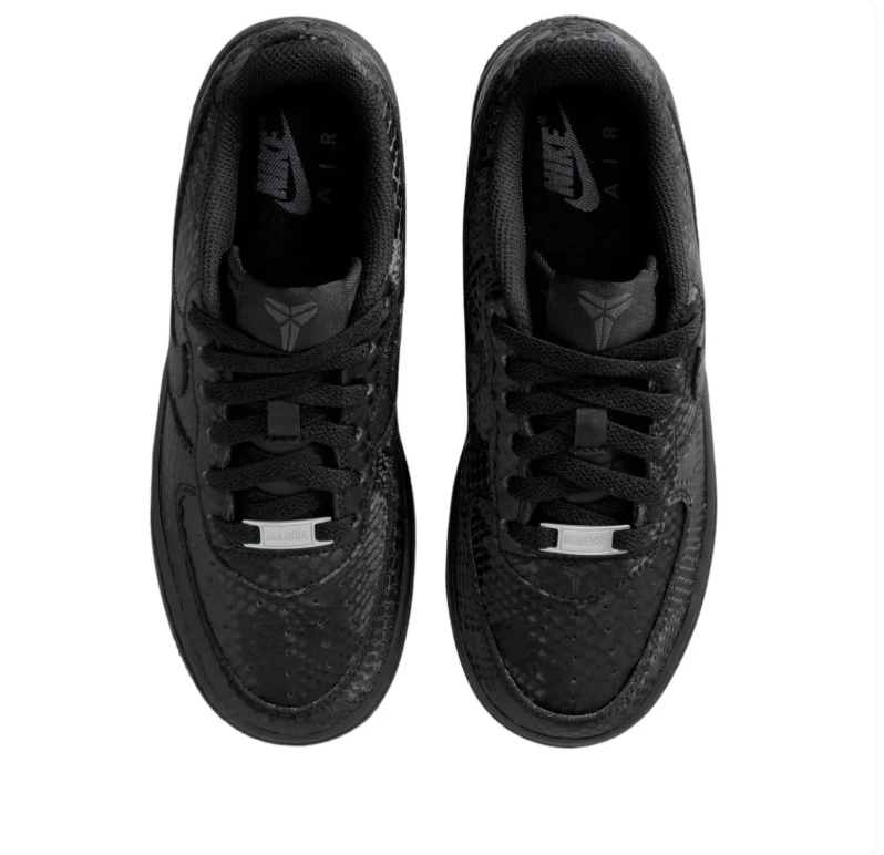 Nike Air Force 1 Low – Triple Black Snakeskin