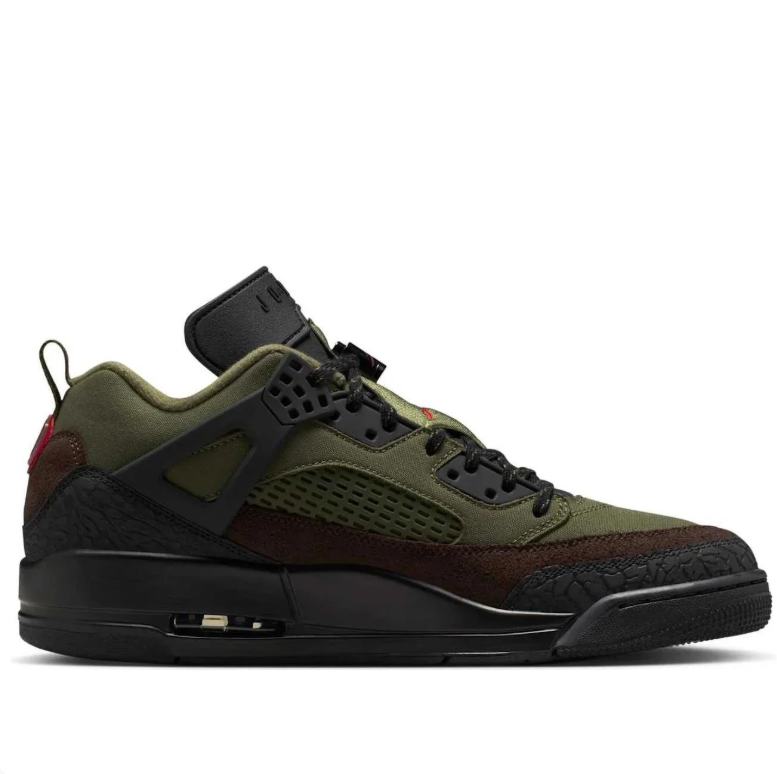 Jordan Spizike Low – Olive / Dark Brown / Black