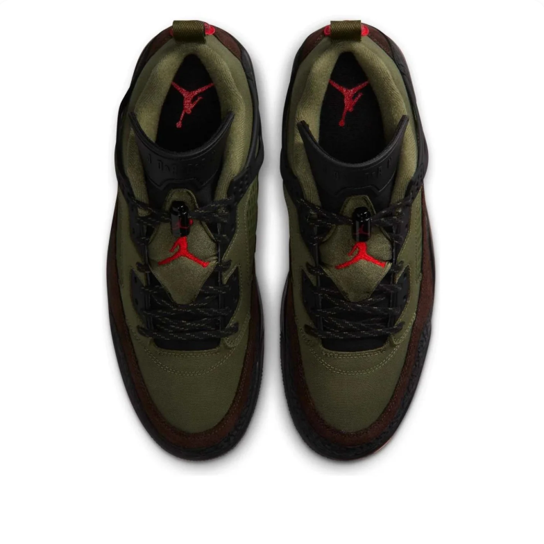 Jordan Spizike Low – Olive / Dark Brown / Black