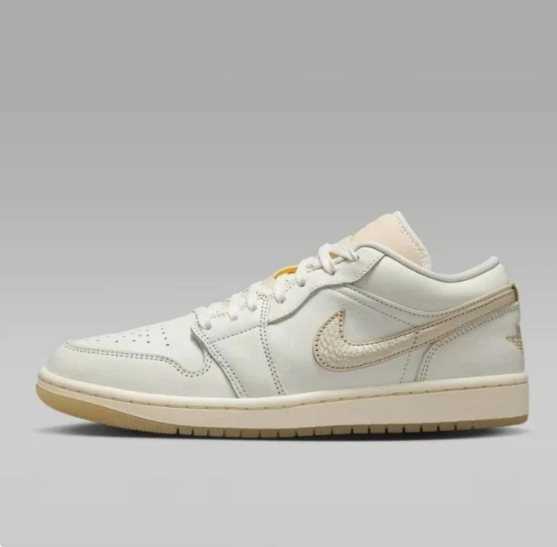 Air Jordan 1 Low SE – Sail / Gold Stitch