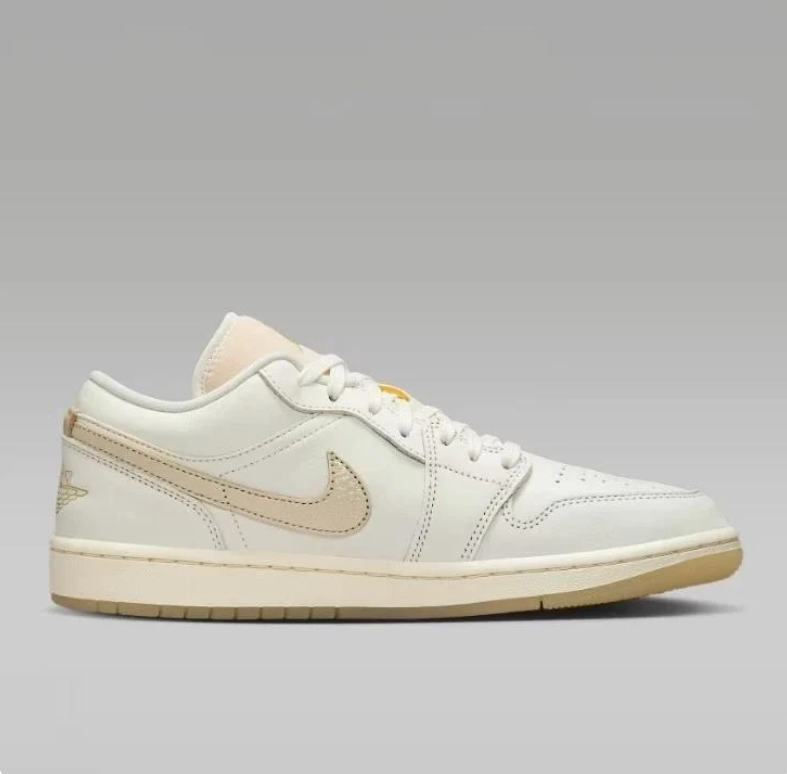 Air Jordan 1 Low SE – Sail / Gold Stitch