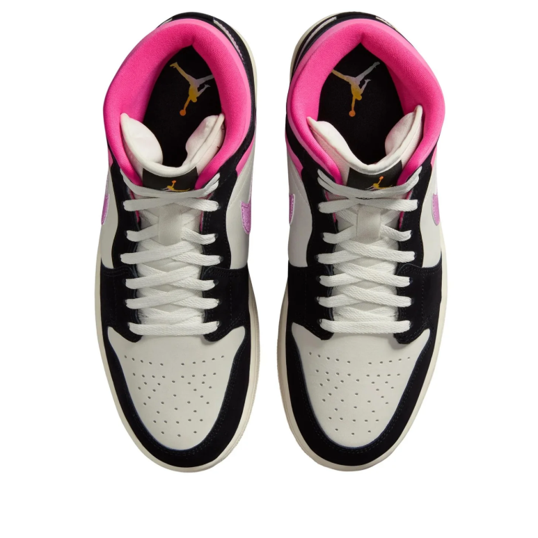 Air Jordan 1 Mid – Black / Orchid / Hyper Pink