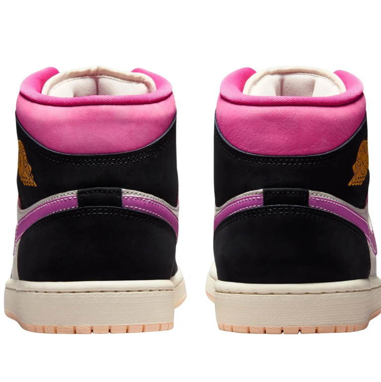 Air Jordan 1 Mid – Black / Orchid / Hyper Pink