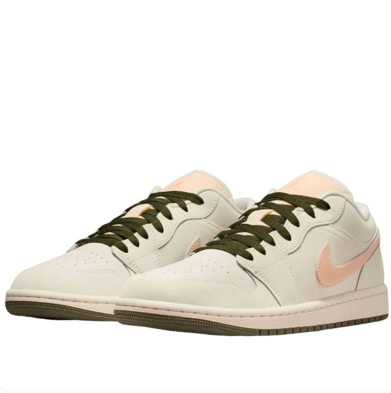 Air Jordan 1 Low – Sail / Guava Ice / Olive