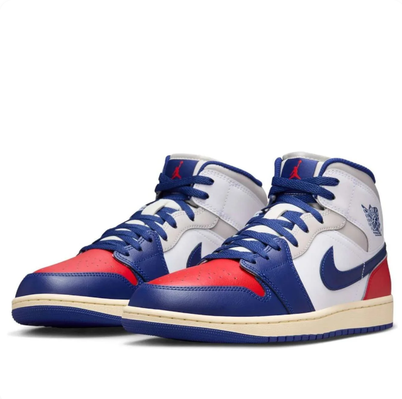 Air Jordan 1 Mid – Royal Blue / Red / White