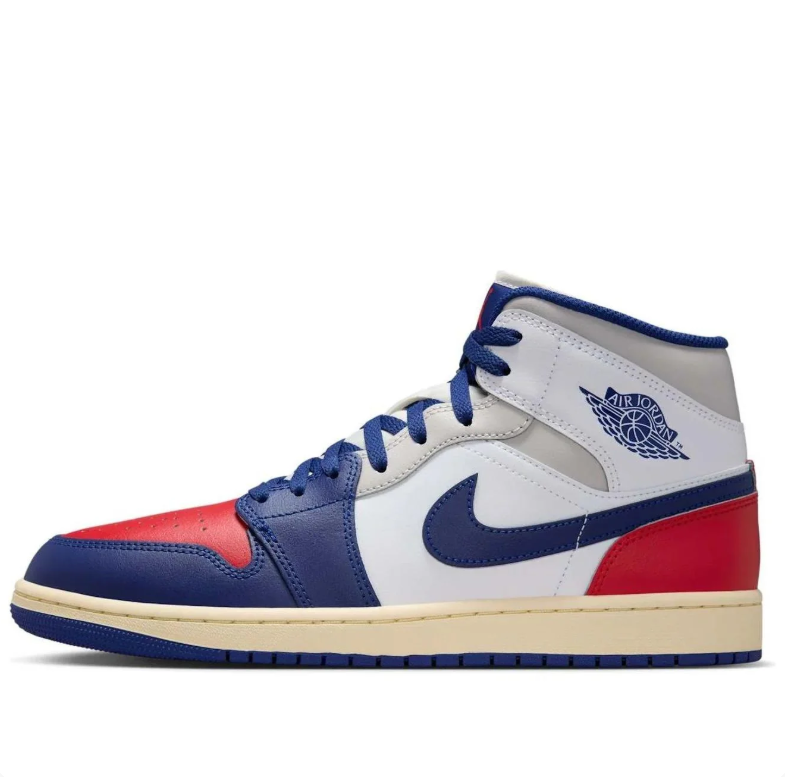 Air Jordan 1 Mid – Royal Blue / Red / White