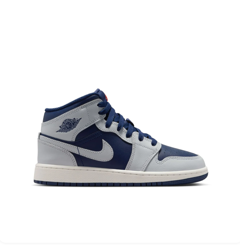 Air Jordan 1 Mid – Navy Blue / Wolf Grey