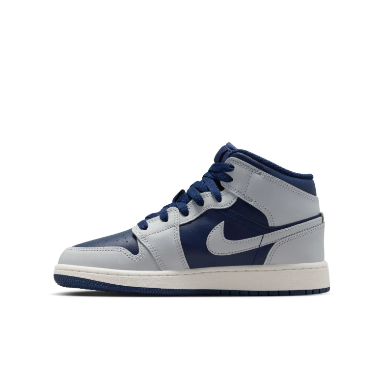 Air Jordan 1 Mid – Navy Blue / Wolf Grey