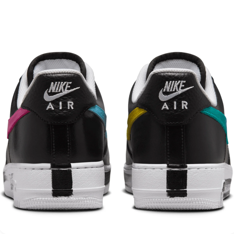 Nike Air Force 1 Low – Black / Pink Swoosh
